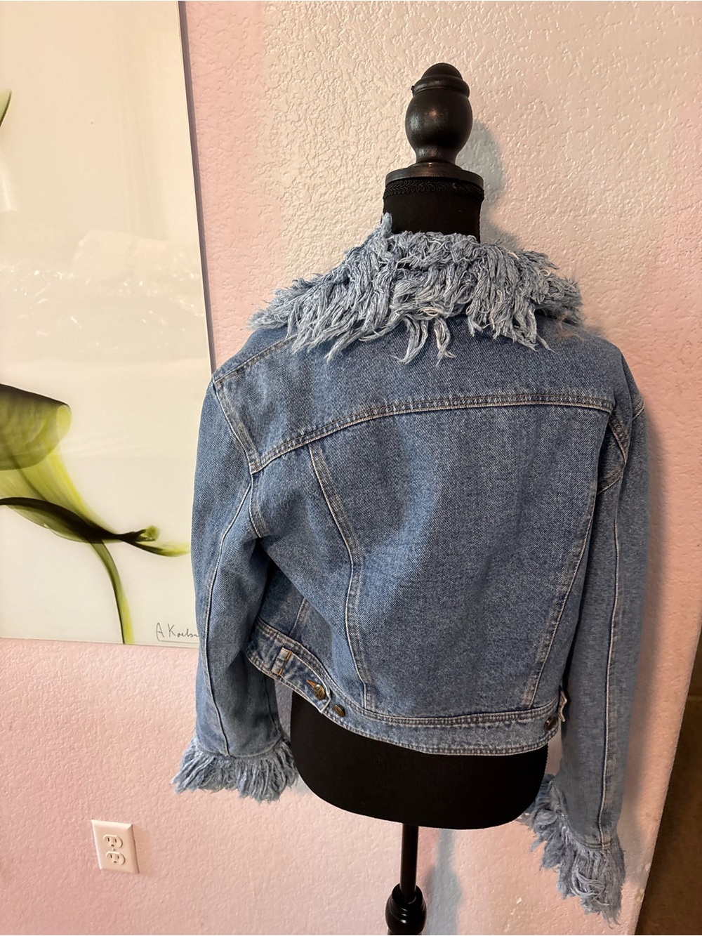 Vintage Moschino denim jean jacket size 10 - Picture 4 of 7